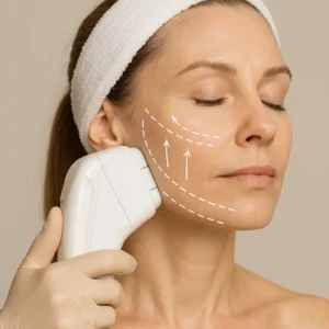 Woman having HI-FU to reduce wrinkles call LA LIPO Congleton Now!