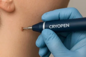 Person receiving skin tag removal Congleton