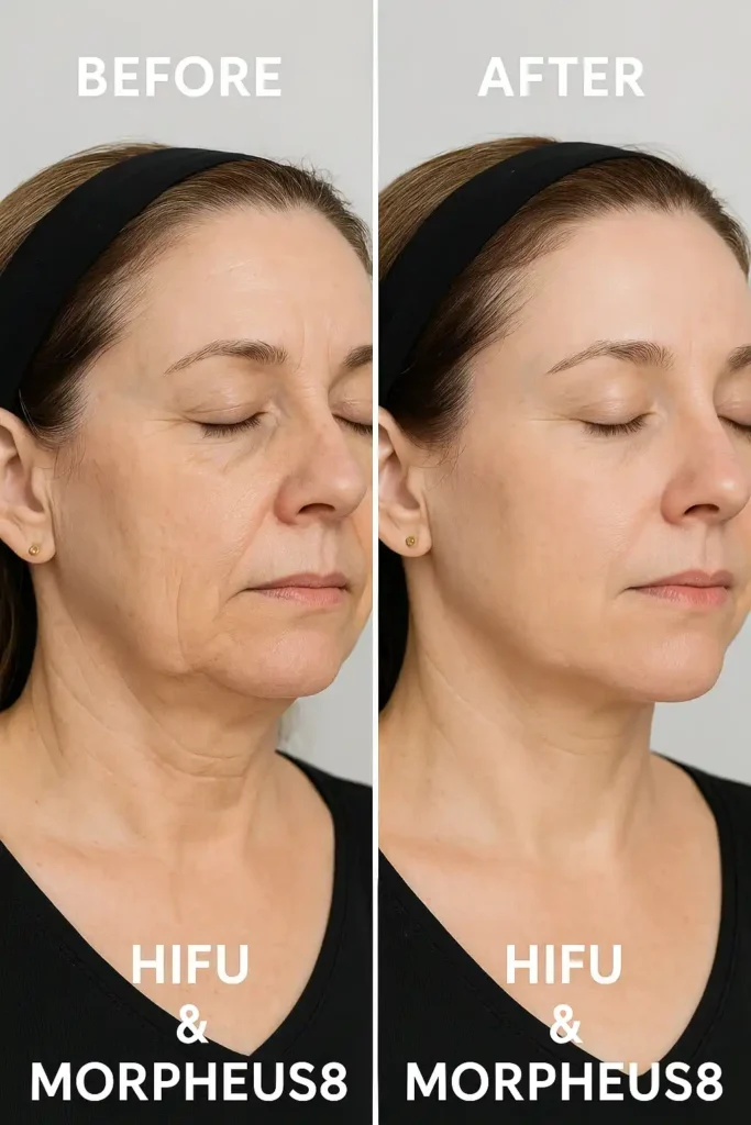 HIFU & Morpheus8 treatment results Congleton - book in today!