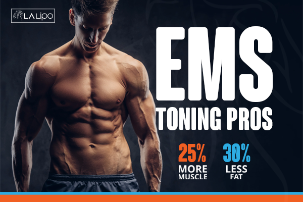 Image of man with sculpted stomach showing the fat loss and muscle gain of LA-EMS Body Sculpting Treatment Congleton