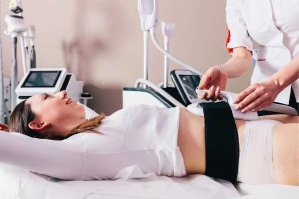 woman having body sculpting to help improve her body image and her mental health Congleton