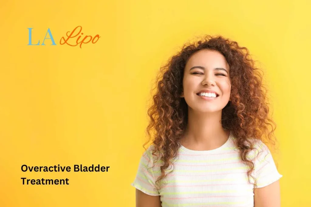 woman smiling about overactive bladder treatment Congleton solutions