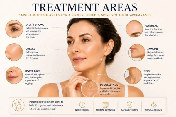 Areas of treatment for the ultimate lift tighten treatment Congleton