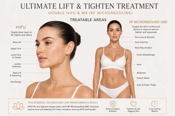 Areas of the body that can be treated - ultimate skin tighten treatment Congleton